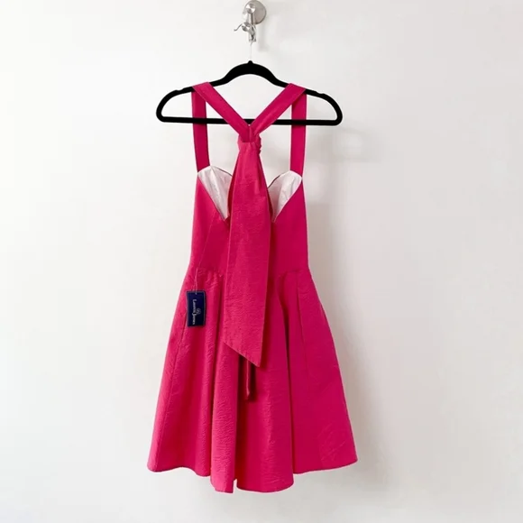 🅽🆆🆃 $134 Lauren James Livingston Solid Seersucker Bow Back Dress 🎀